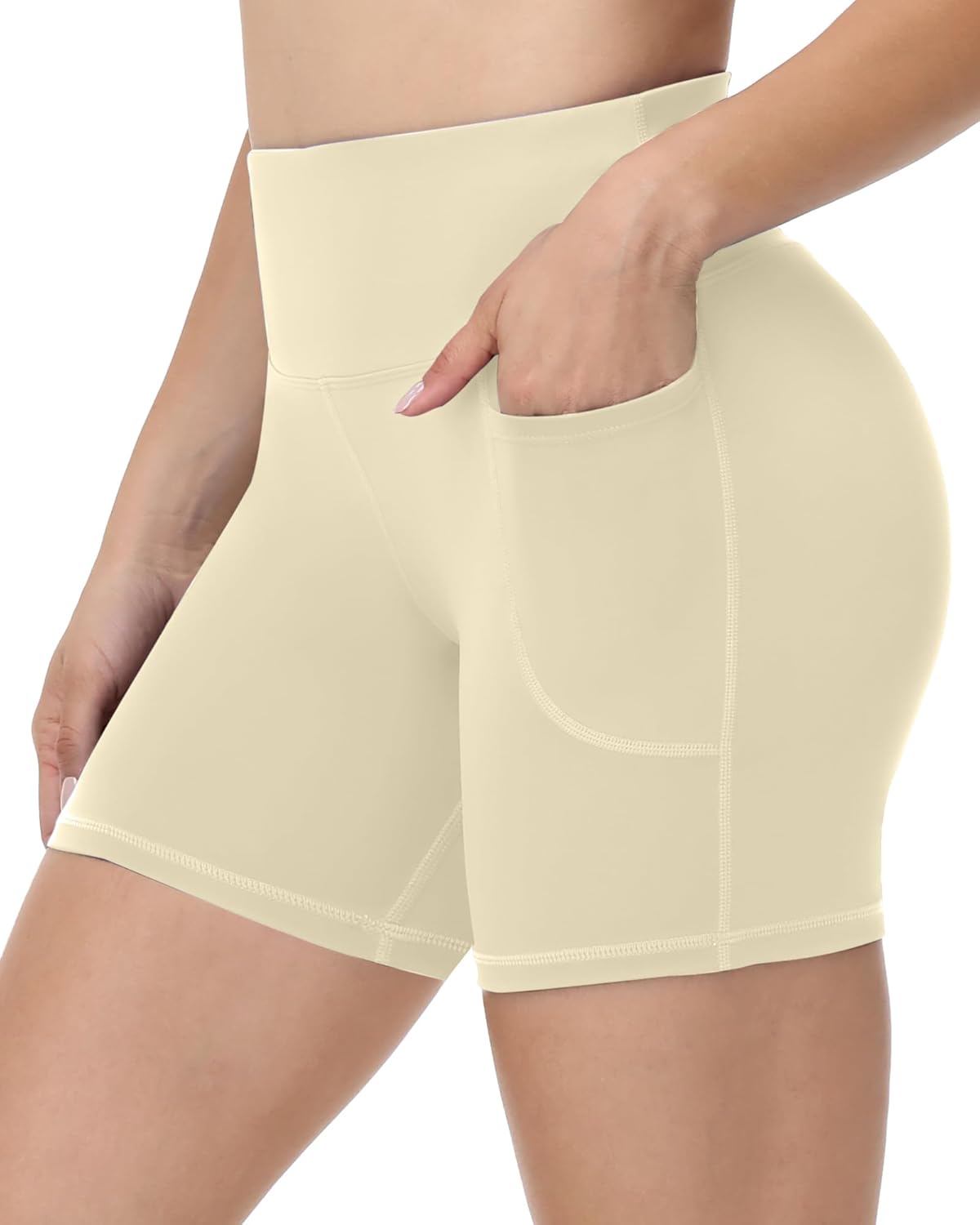 Runhit Women’s Biker Shorts with Pockets