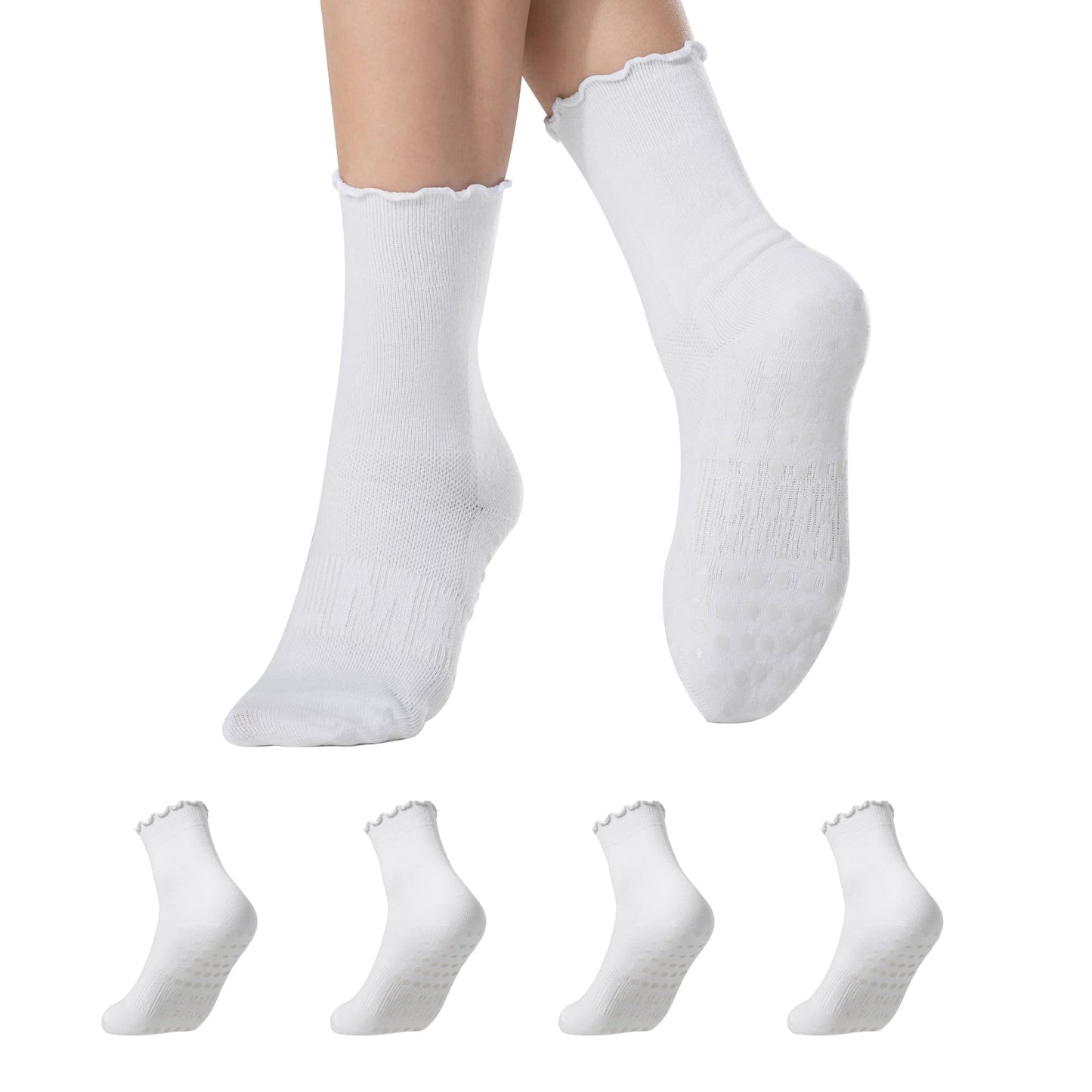 CoolMate Women’s Non-Slip Pilates Yoga Socks