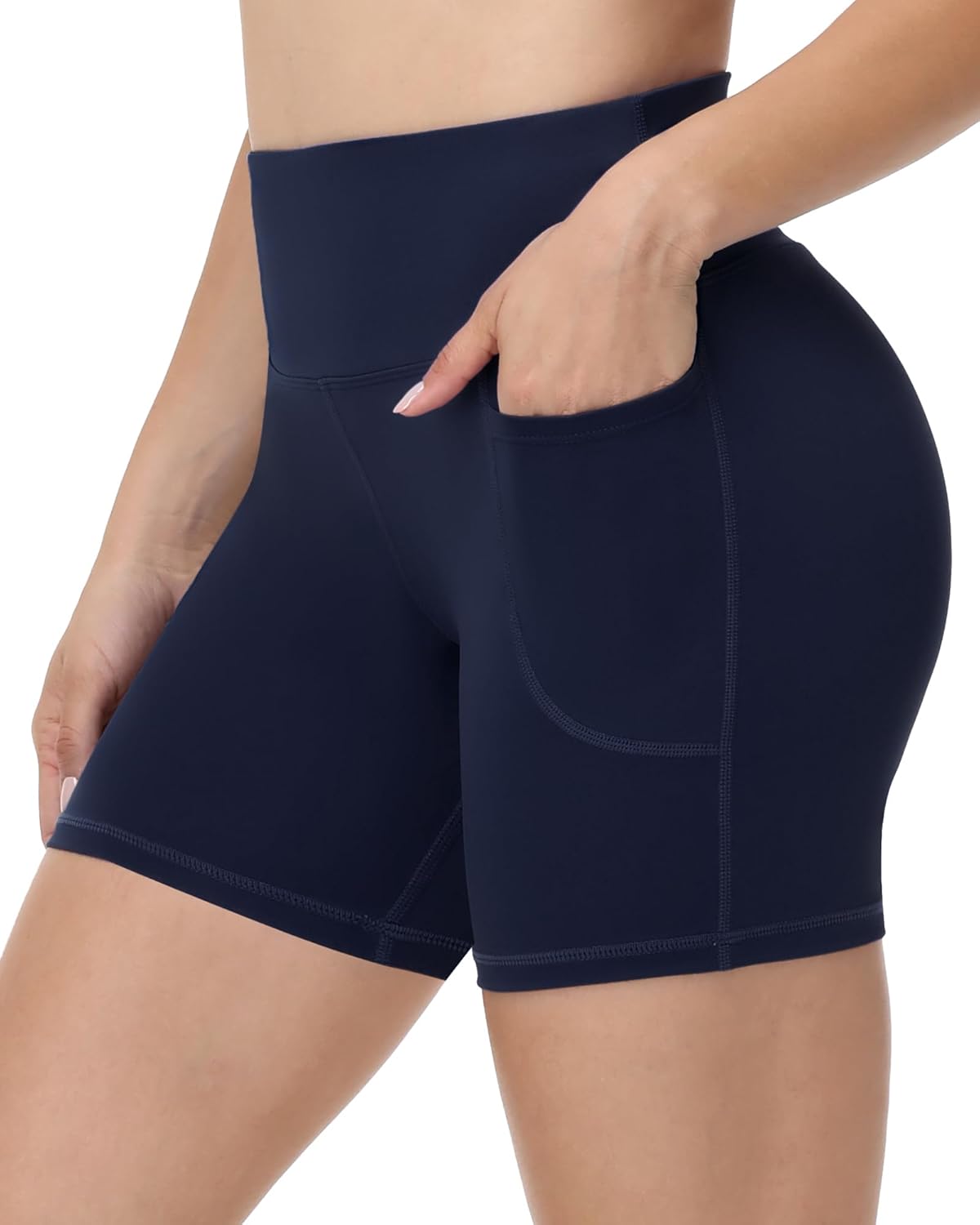 Runhit Women’s Biker Shorts with Pockets