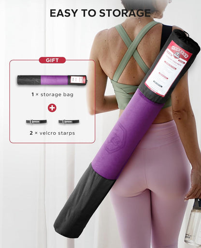 HAPBEAR Extra-Large Non-Slip Yoga & Exercise Mat