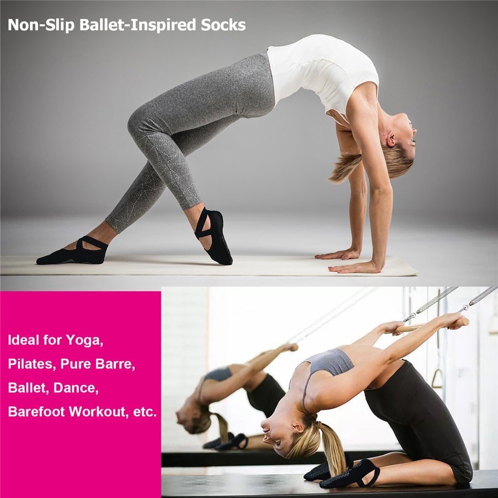 Ozaiic Non-Slip Yoga Socks for Women
