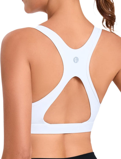 RUNNING GIRL High-Impact Racerback Sports Bra