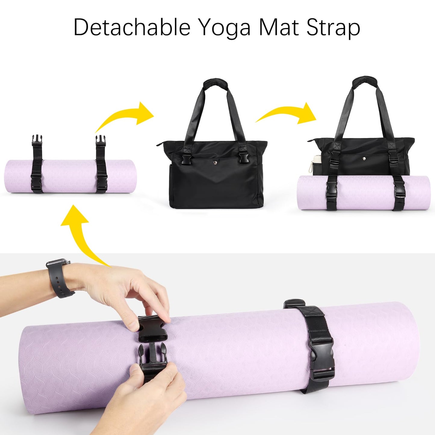 Yoga Mat Bag with Multi Pockets & Carrier Strap