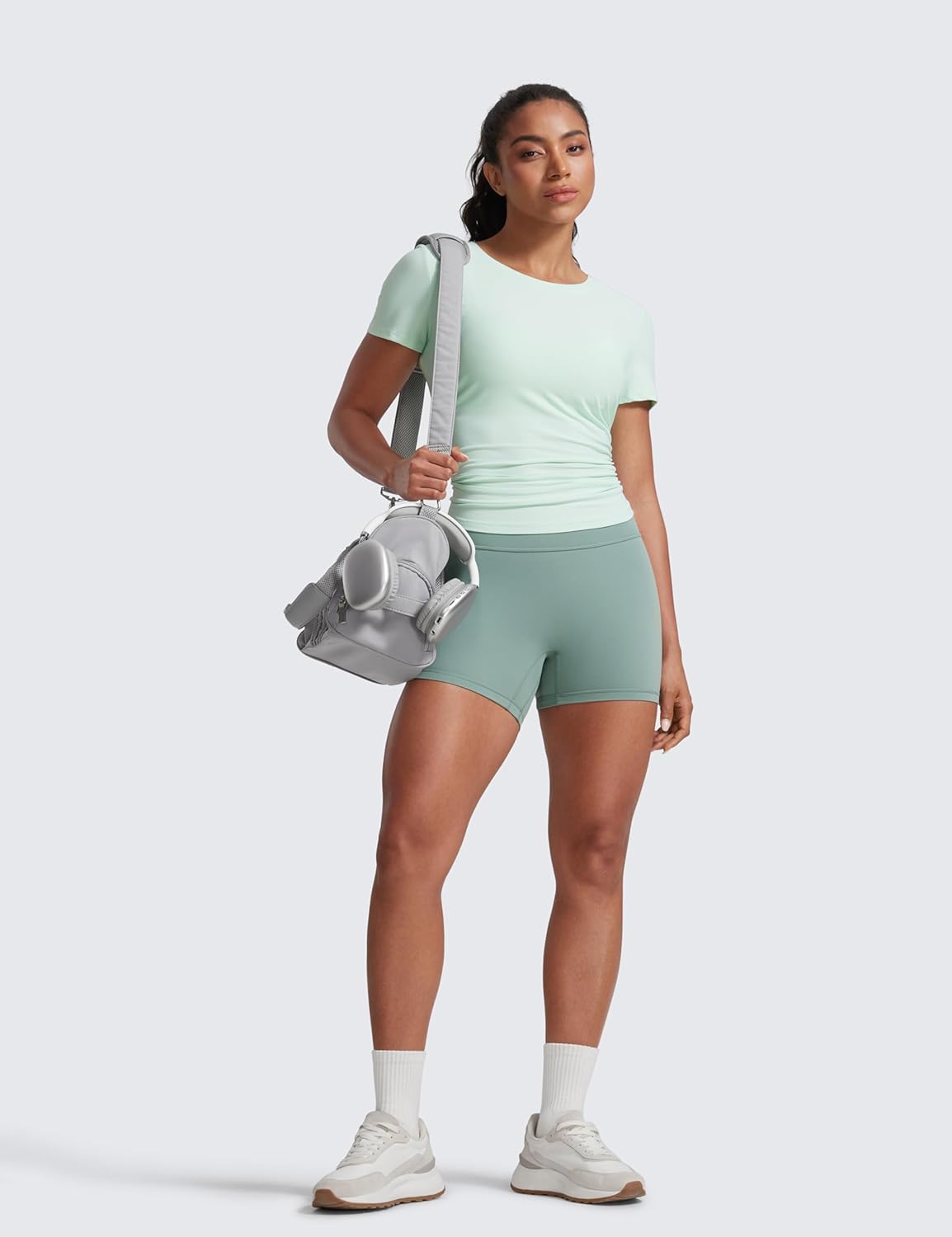 CRZ YOGA Women’s Scrunch Butt Biker Shorts