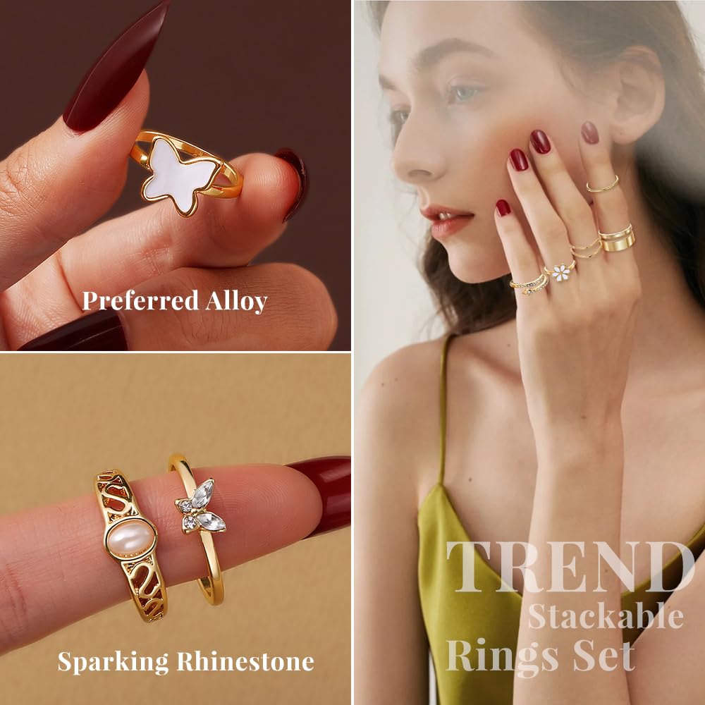 KISS WIFE Gold Ring Set