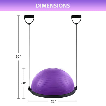 ZELUS Balance Ball Trainer with Resistance Bands