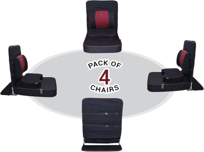Extra Large Meditation Chair, Black (4-Pack)