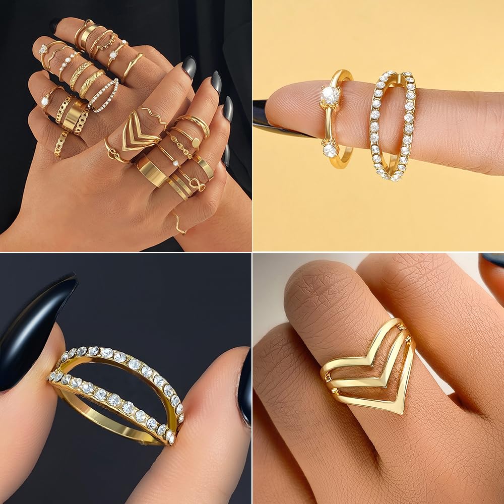 KISS WIFE Gold Ring Set