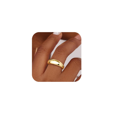 Gold Chunky Adjustable Rings
