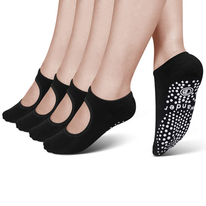 Non-Slip Yoga Socks with Grips for Women