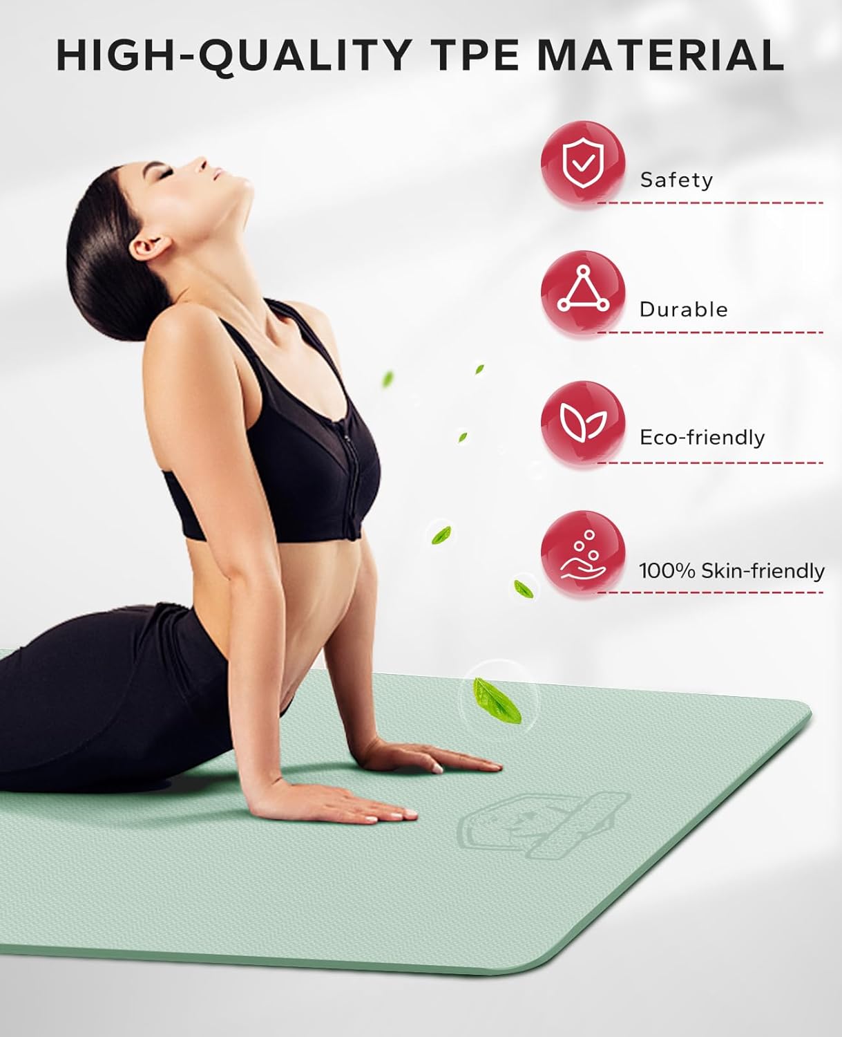 HAPBEAR Extra-Large Non-Slip Yoga & Exercise Mat