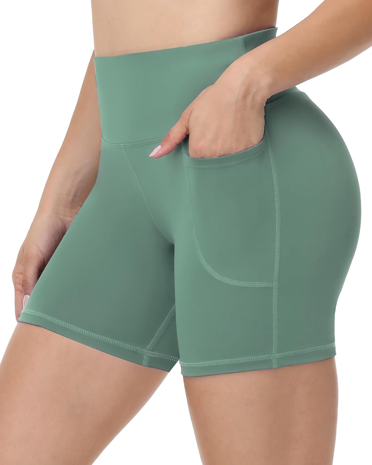 Runhit Women’s Biker Shorts with Pockets