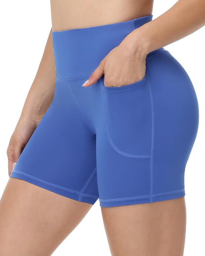 Runhit Women’s Biker Shorts with Pockets
