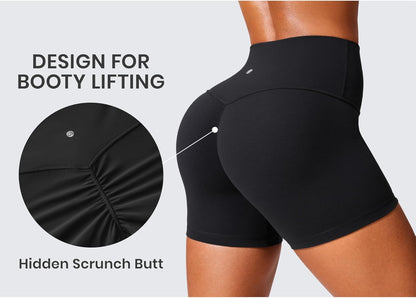 CRZ YOGA Women’s Scrunch Butt Biker Shorts
