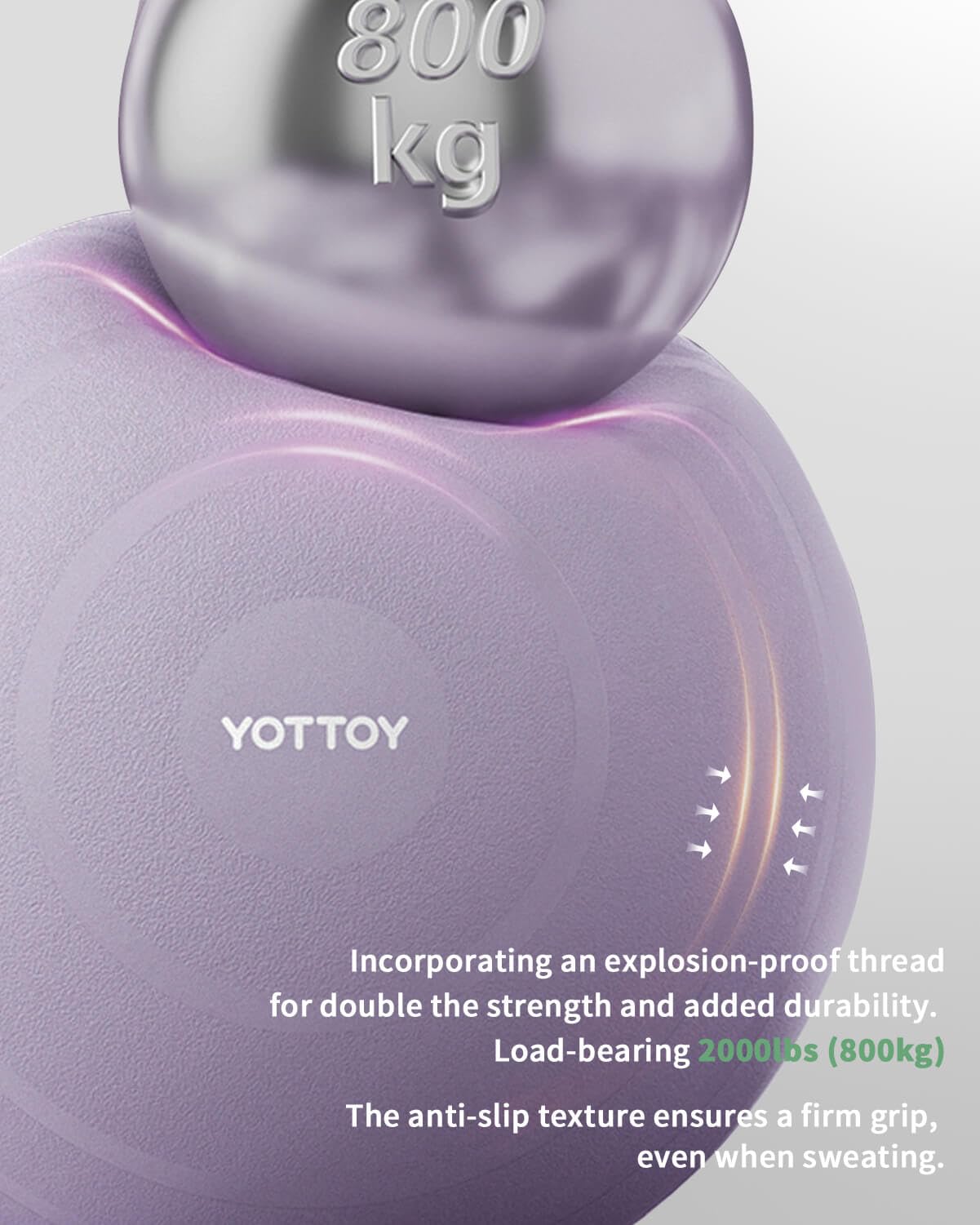 YOTTOY Anti-Burst Exercise Ball