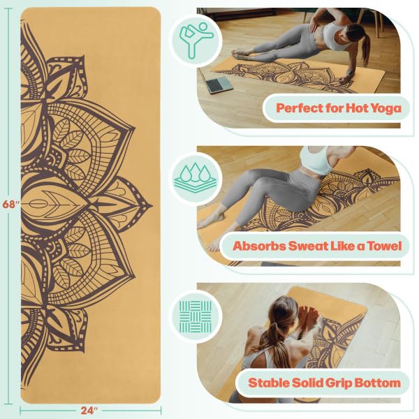 RAD Sportz Yoga Mat with Towel Combo