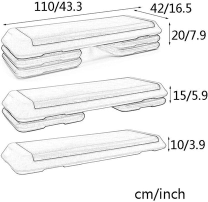 3-Level Adjustable Aerobic Step Platform