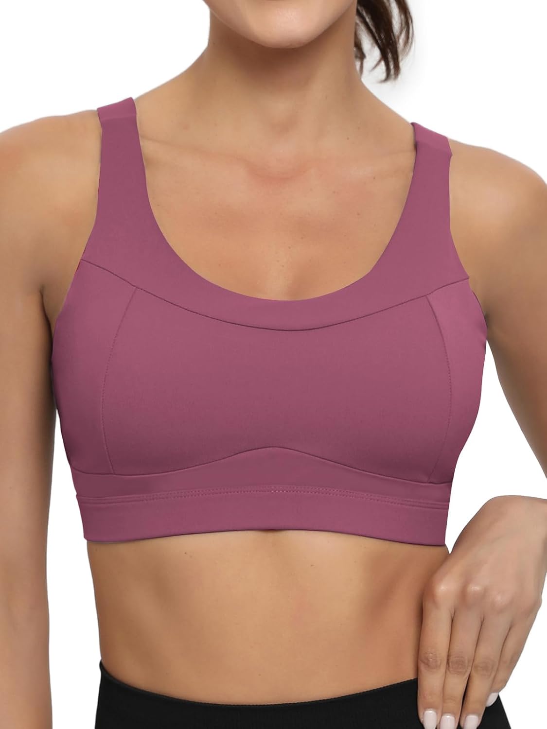 RUNNING GIRL High-Impact Racerback Sports Bra