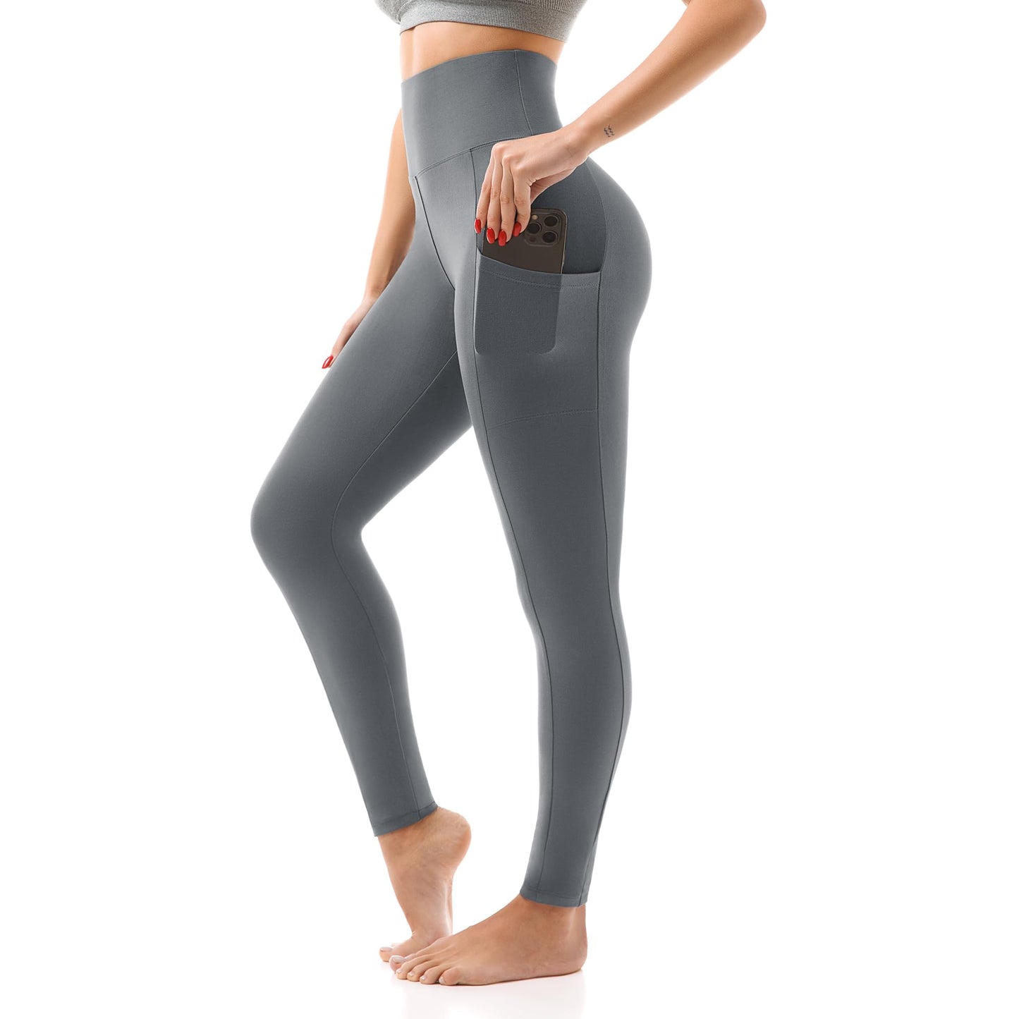 SINOPHANT High Waisted Leggings with Pockets
