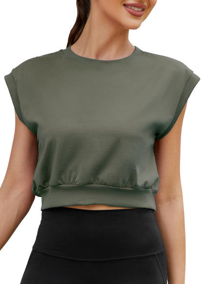 Mippo Women’s Crop Workout Top