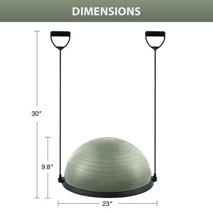 ZELUS Balance Ball Trainer with Resistance Bands