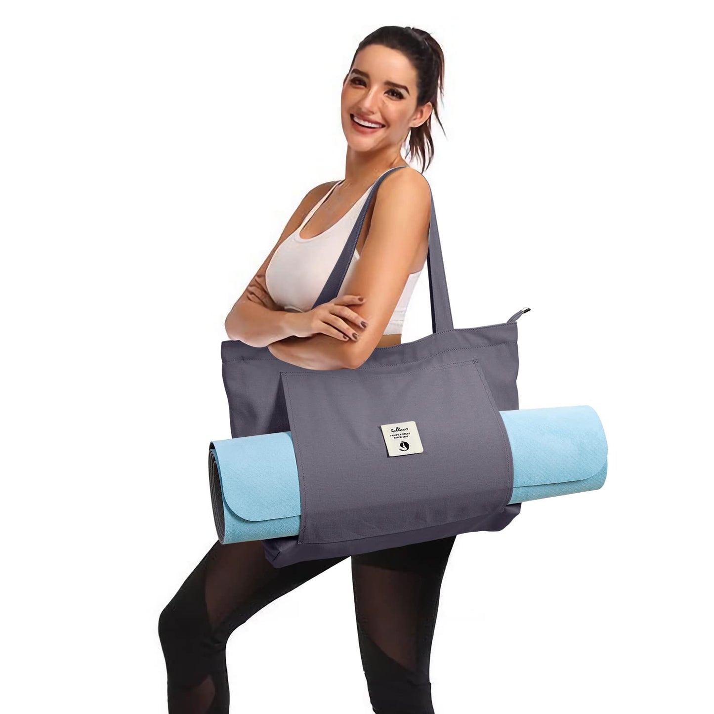 WLLWOO Yoga Mat Tote Bag for Women