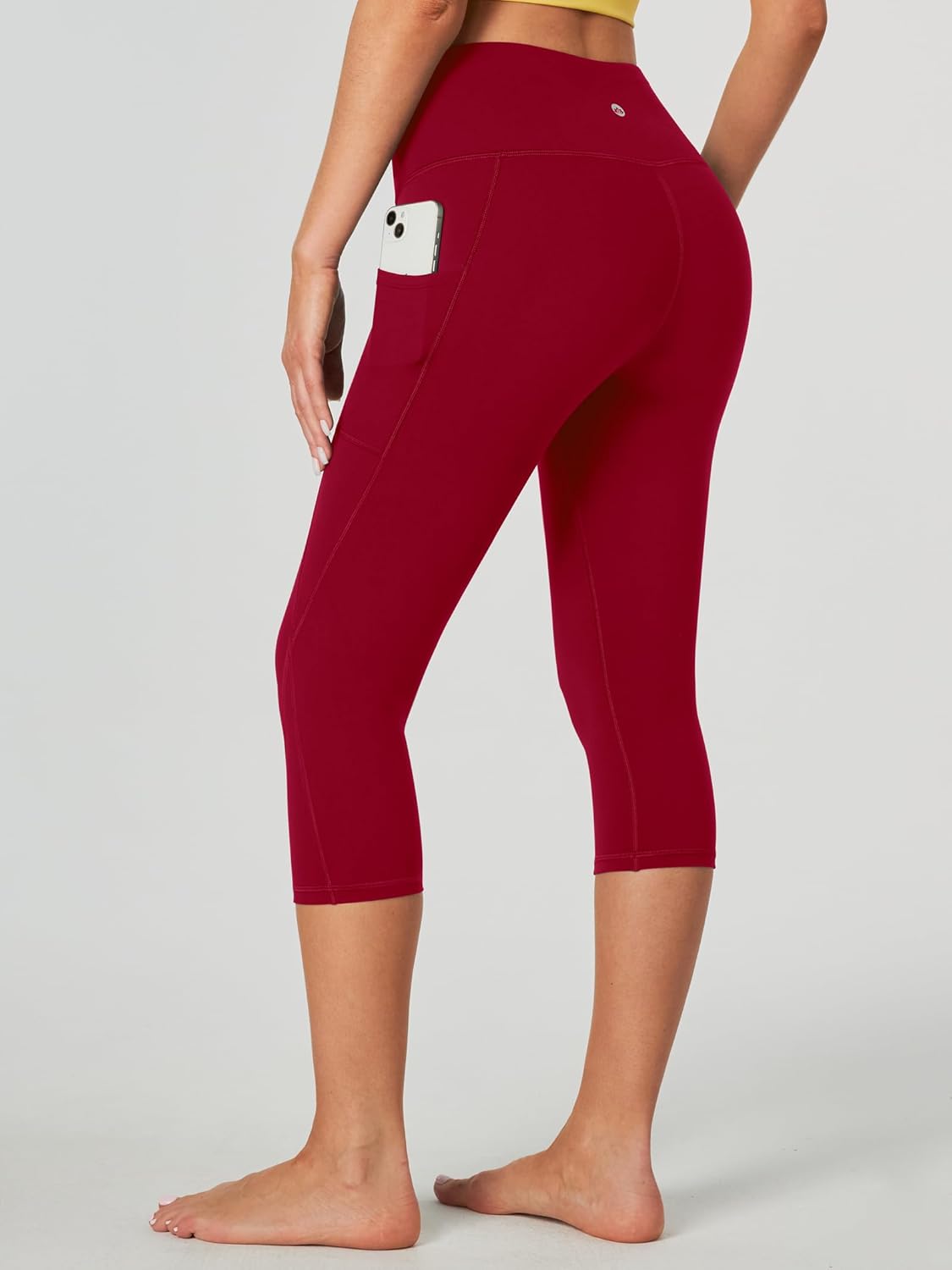 Heathyoga Women’s Capri Leggings with Pockets