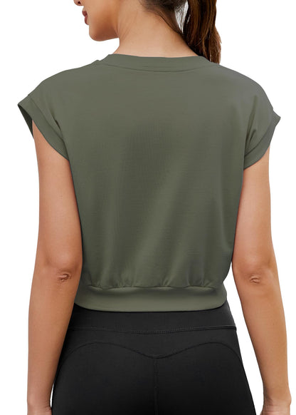 Mippo Women’s Crop Workout Top