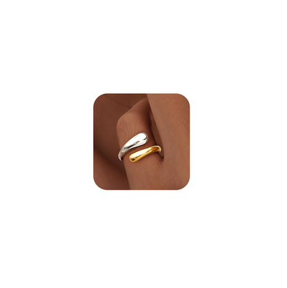 Gold Chunky Adjustable Rings