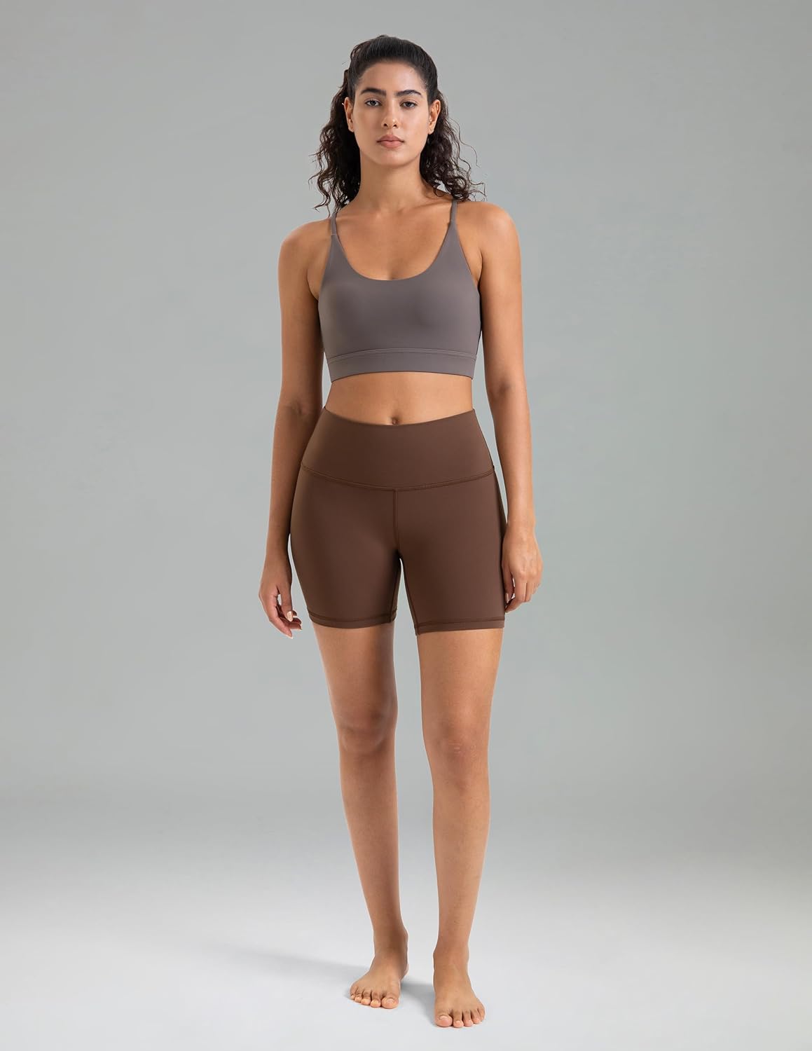 Colorfulkoala Women’s High-Waist Yoga Shorts 6"