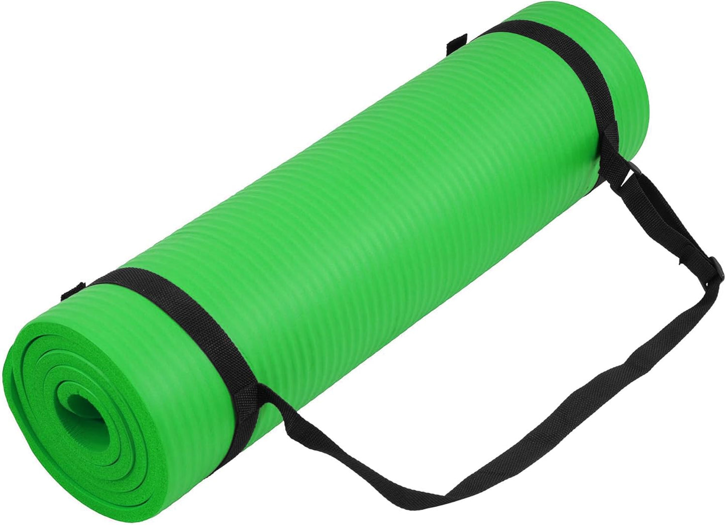 Extra Thick 1/2" High-Density Yoga Mat with Strap