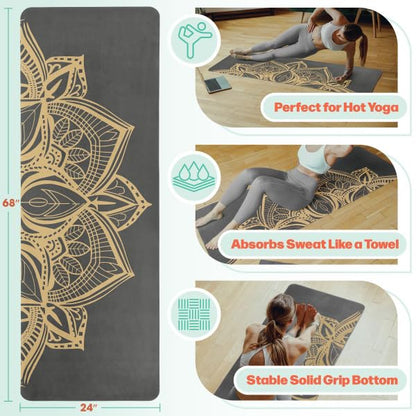 RAD Sportz Yoga Mat with Towel Combo