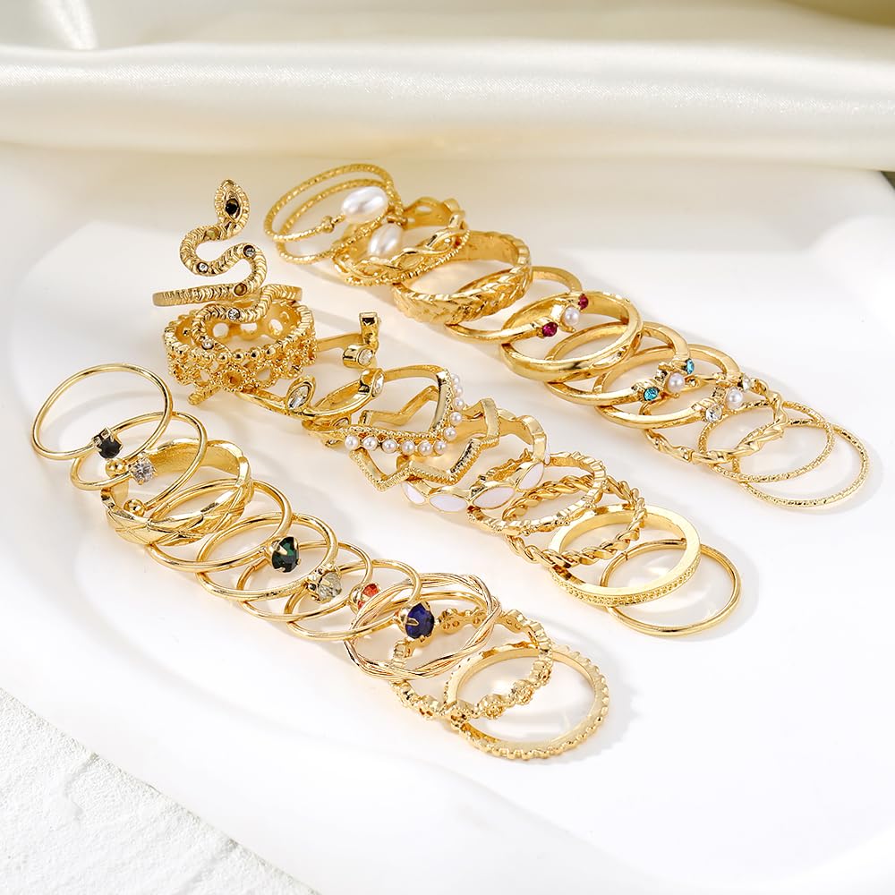 KISS WIFE Gold Ring Set