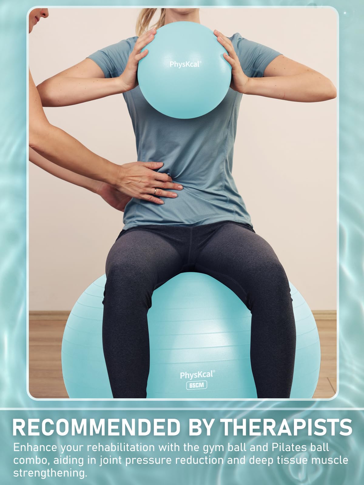 Yoga Ball with Pump – 4 Sizes for Fitness & Therapy