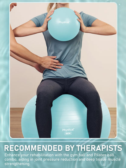 Yoga Ball with Pump – 4 Sizes for Fitness & Therapy