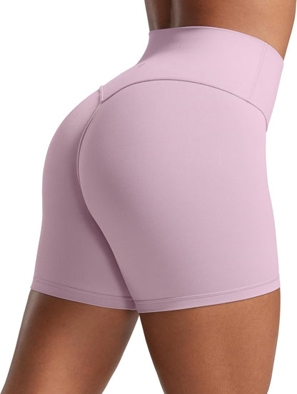 CRZ YOGA Women’s Scrunch Butt Biker Shorts