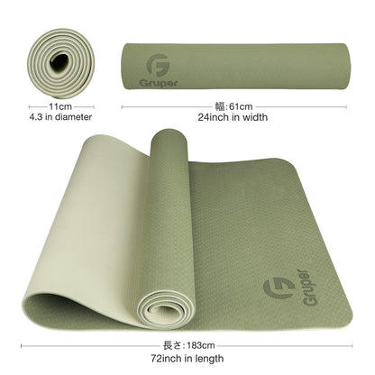 Non-Slip Eco-Friendly Yoga Mat with Strap