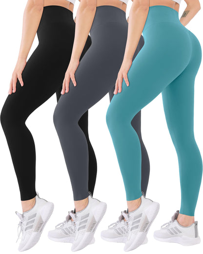 Blisset 3-Pack High Waisted Leggings for Women