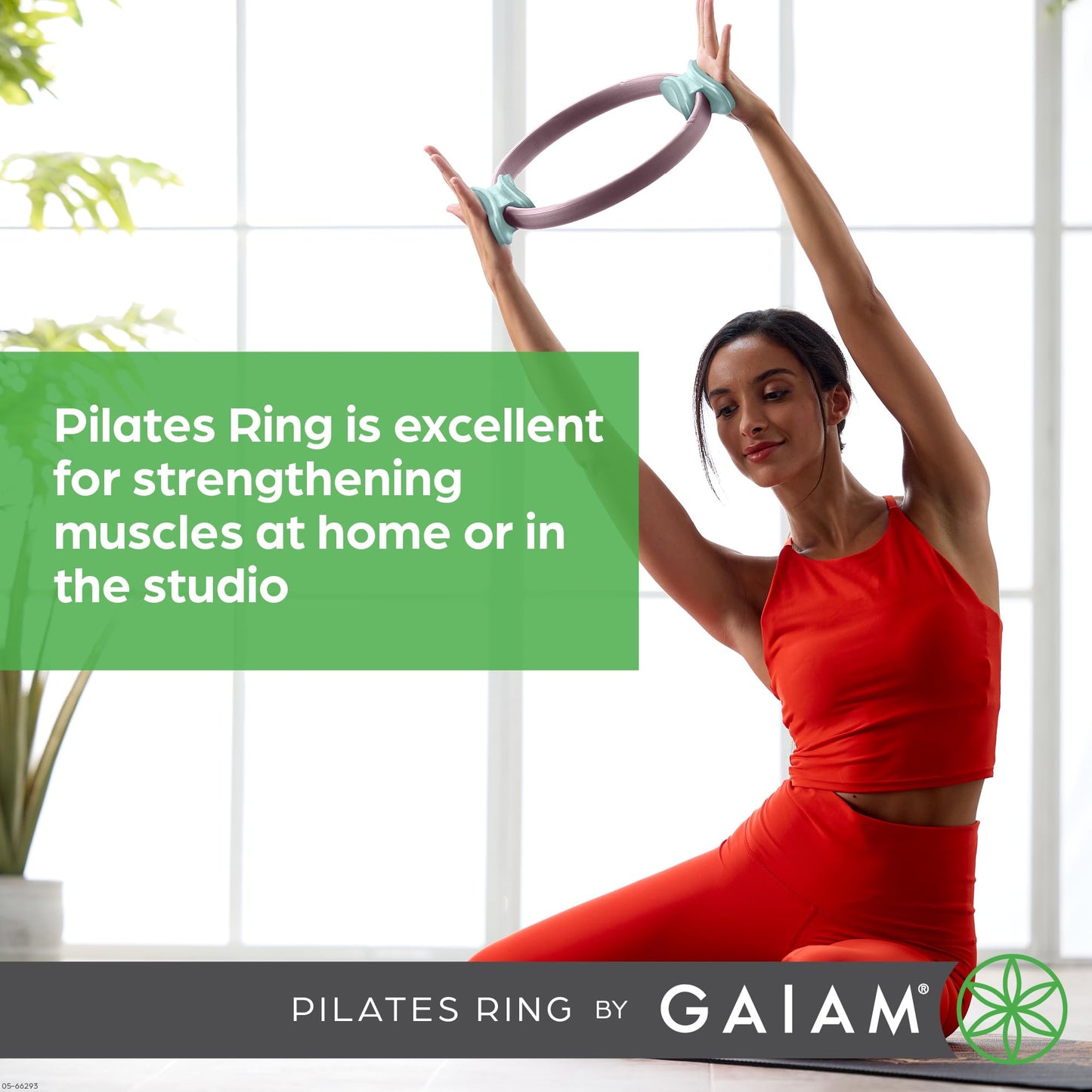 Gaiam Pilates Ring – Foam Handle Fitness Circle