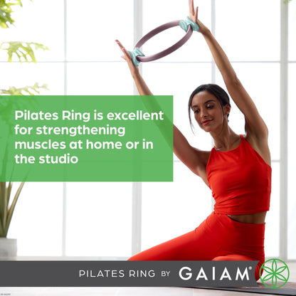 Gaiam Pilates Ring – Foam Handle Fitness Circle