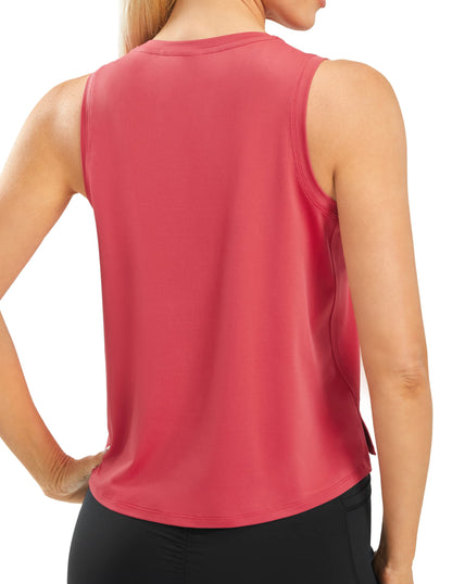 JOYSPELS Ice Silk Crop Tank Top