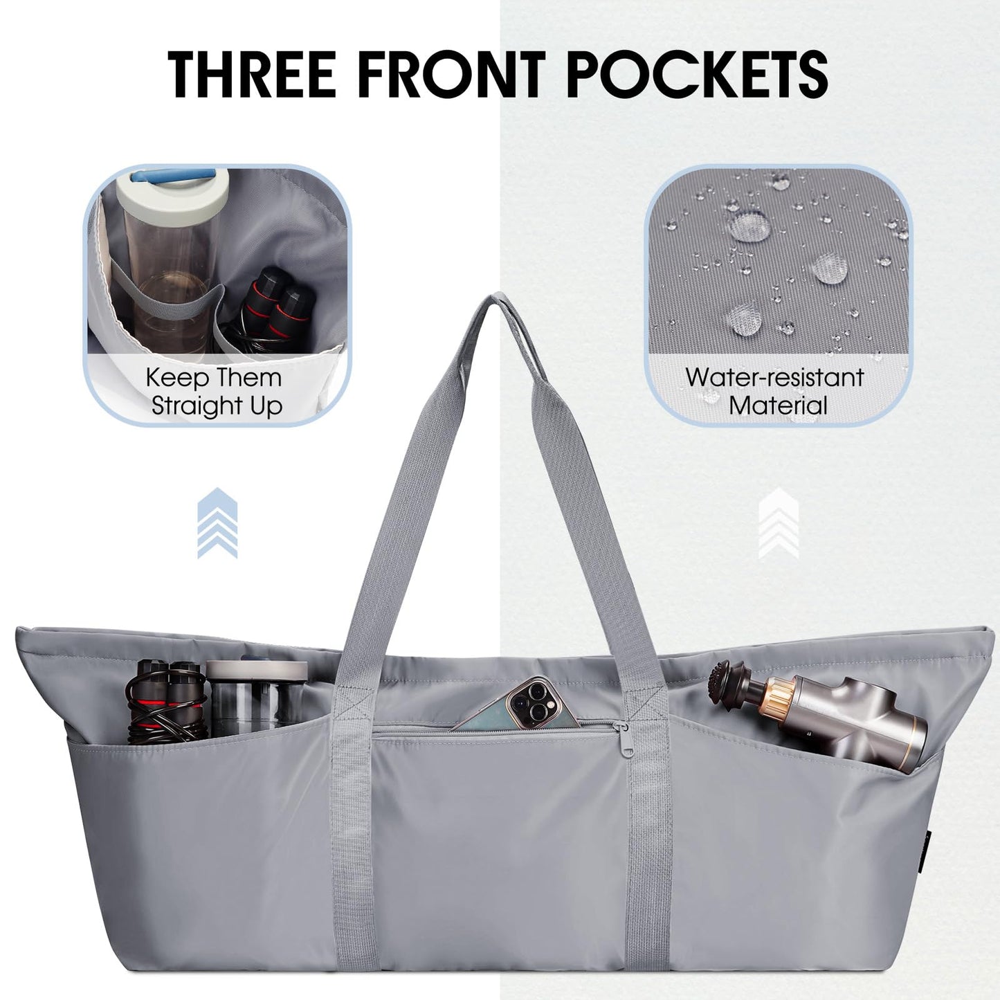 Large Yoga Mat Bag with Shoe & Wet Pocket