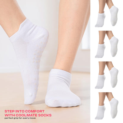CoolMate Women’s Non-Slip Pilates Yoga Socks
