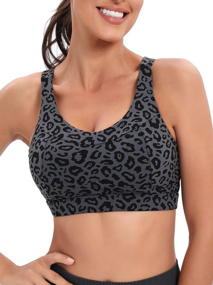 RUNNING GIRL High-Impact Racerback Sports Bra