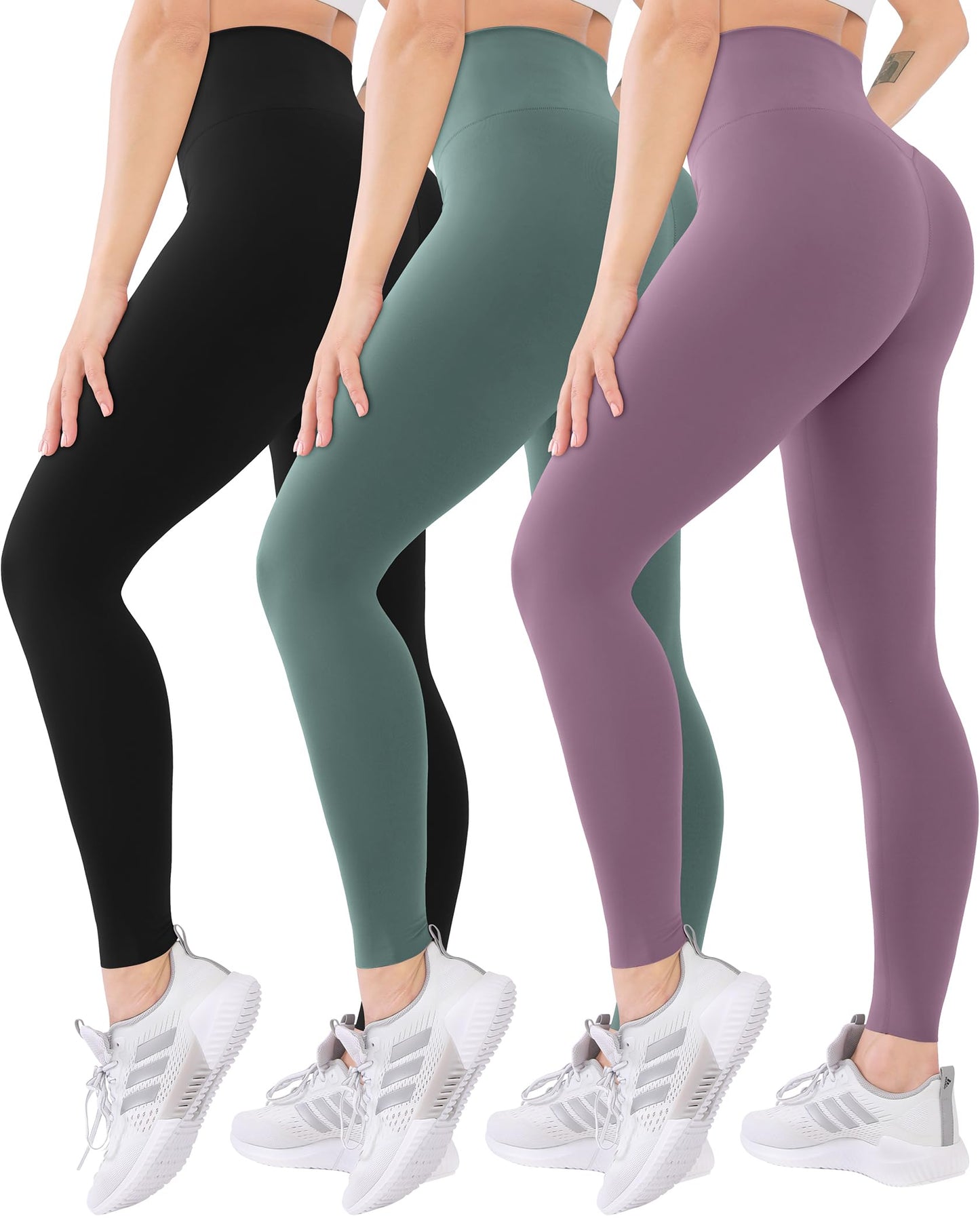 Blisset 3-Pack High Waisted Leggings for Women