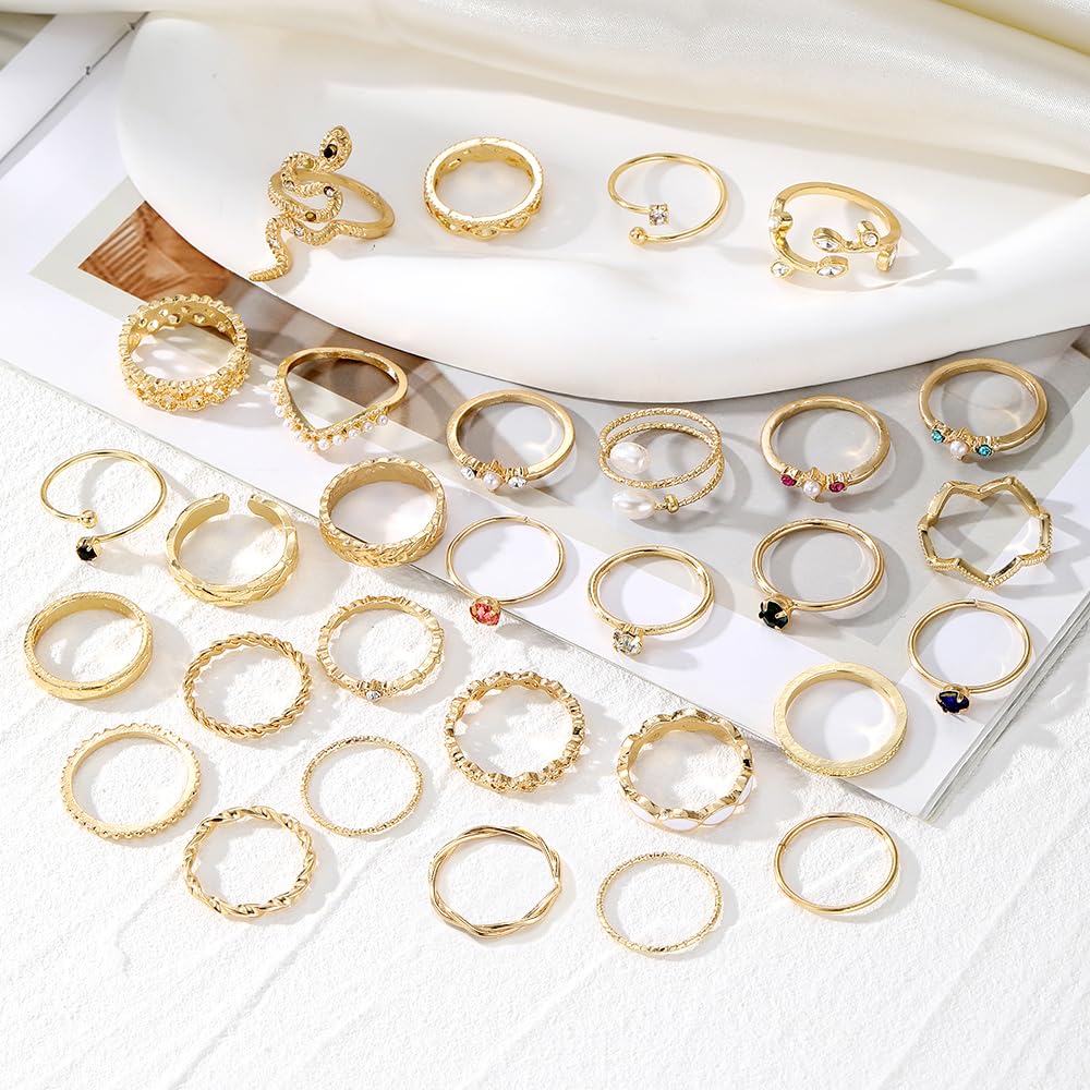 KISS WIFE Gold Ring Set