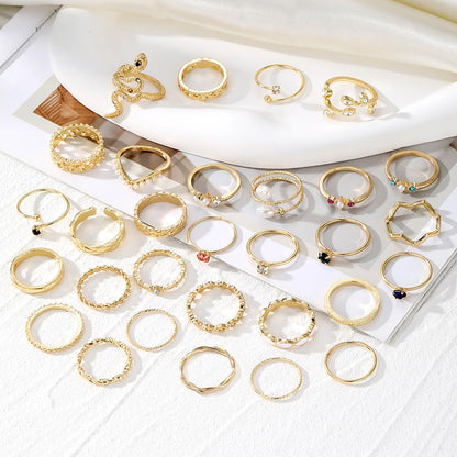 KISS WIFE Gold Ring Set