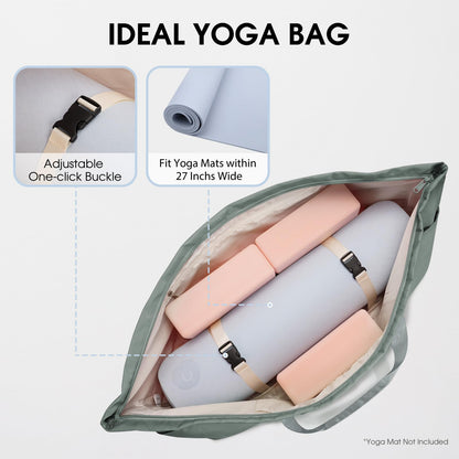Large Yoga Mat Bag with Shoe & Wet Pocket
