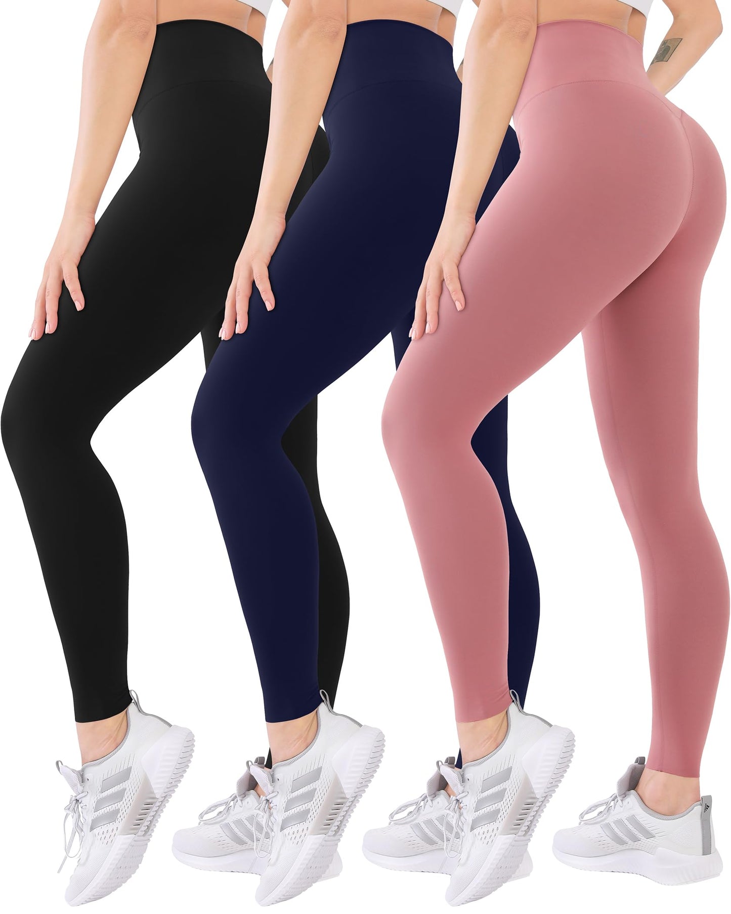 Blisset 3-Pack High Waisted Leggings for Women