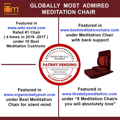 Extra Large Meditation Chair, Maroon (4-Pack)